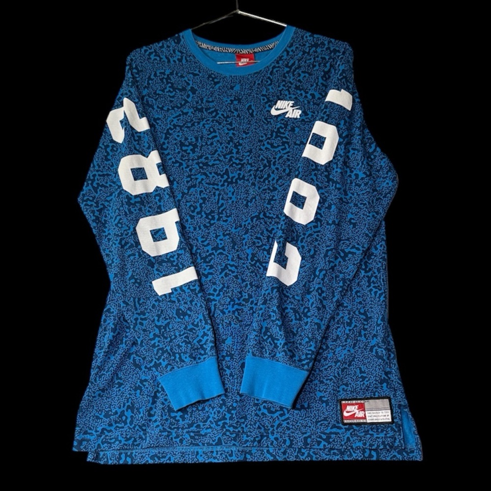 Vintage Nike Retro Air Pivot 1982 Print Long Sleeve Men’s L Shirt - Awesome!